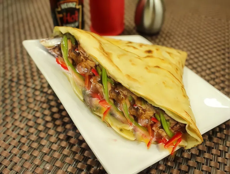 Chicken Shawerma Crepe