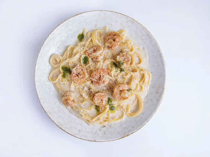 Creamy Shrimp Fettuccine