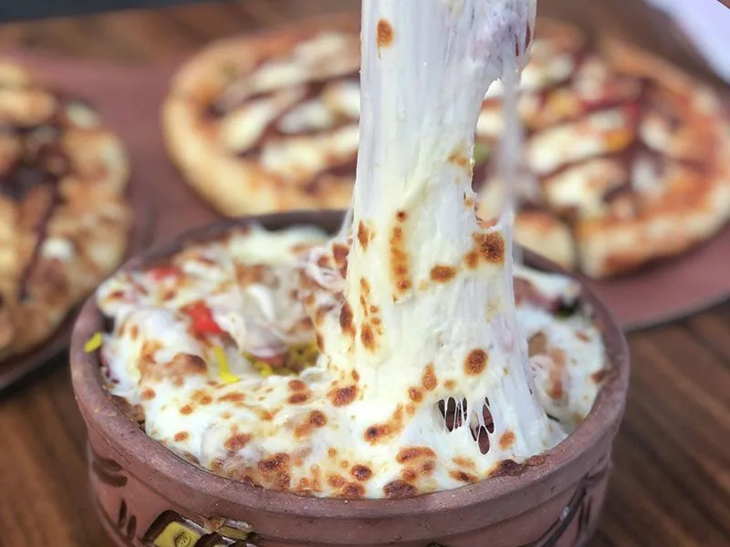 أرز بسمتي فرن مع سجق بلدي