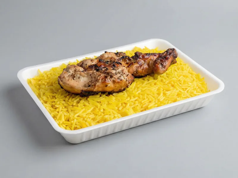 نصف دجاجة مشوية