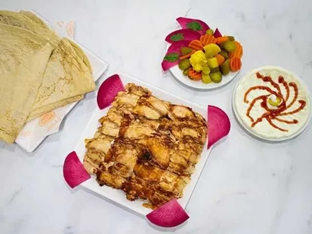 1 كيلو شاورما فراخ صافى