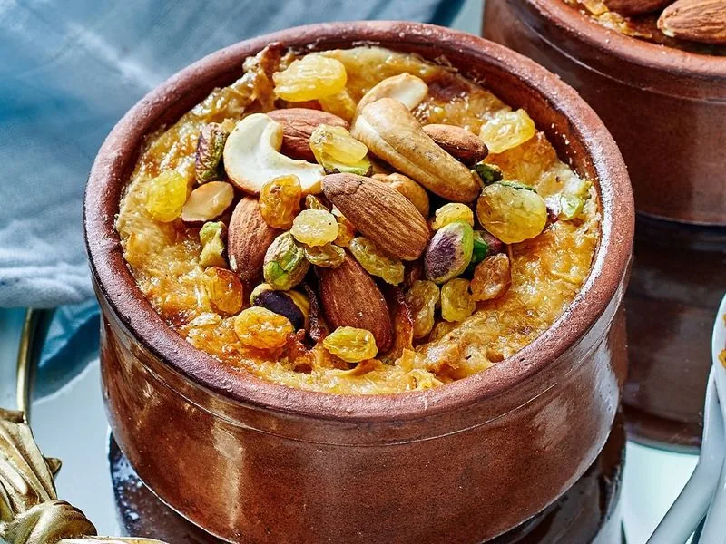أم على بالسمنة البلدى و المكسرات