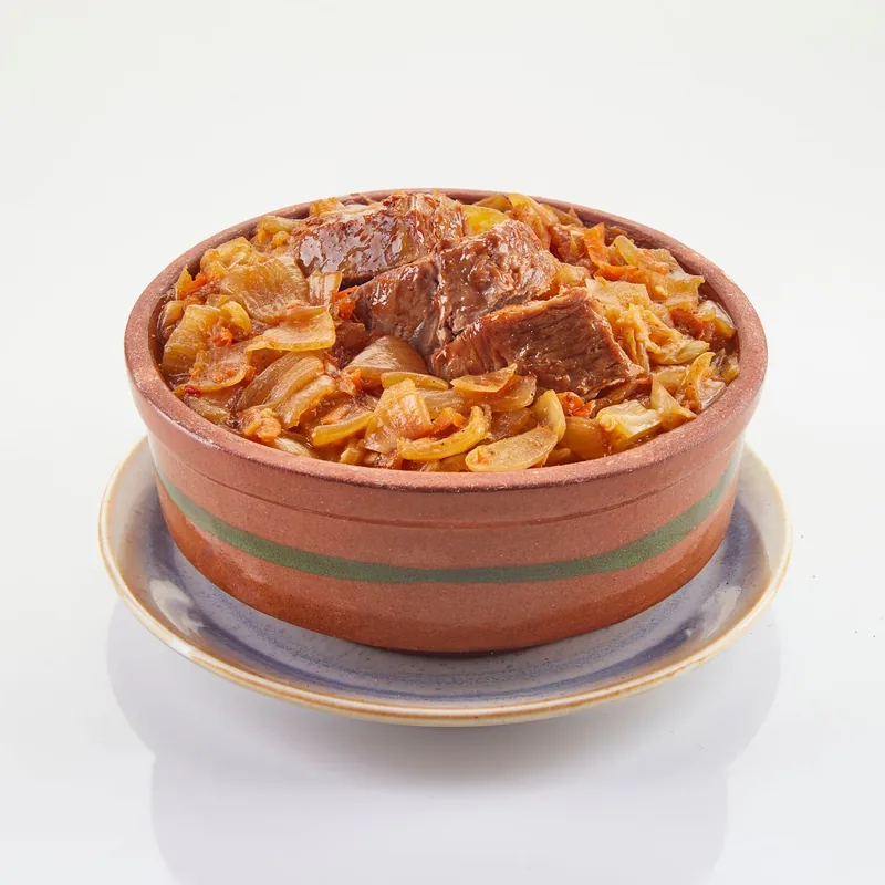 طاجن لحمة بالبصل+ارز