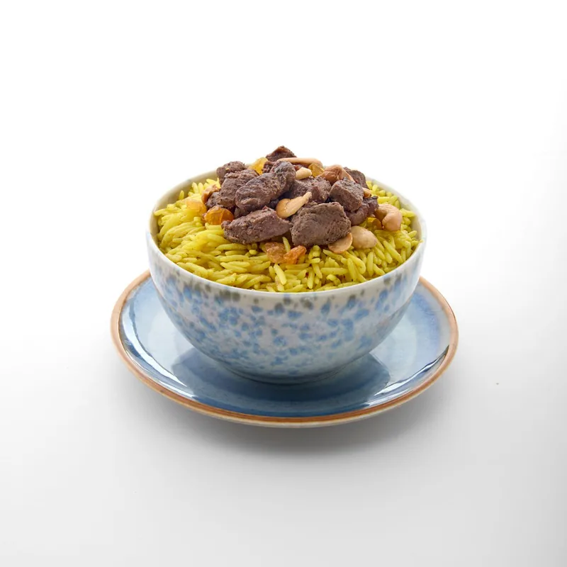 ارز بالكبدة والمكسرات